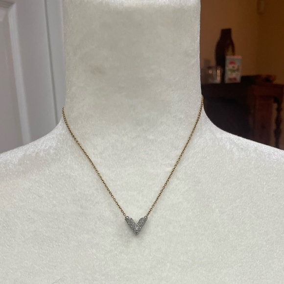 Auth Louis Vuitton Essential V Strass Necklace M68033 Crystal - Picture 1 of 17